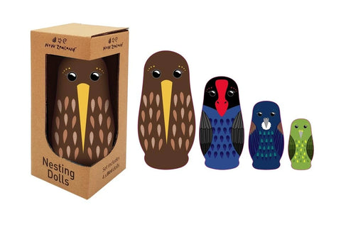 New Zealand bird nesting dolls