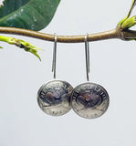 Artisan coin earrings