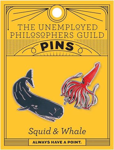 Enamel Pin: Squid & Whale