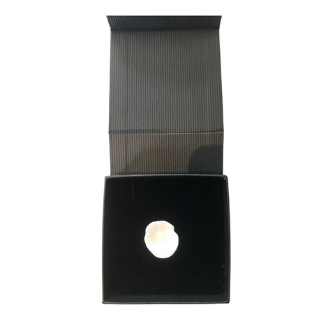 Wearing Glass Camellia Pin