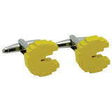 Yellow Pac-Man Cufflinks