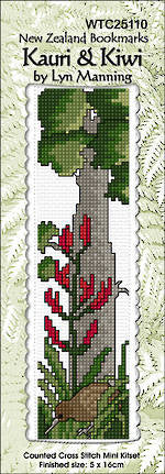 Bookmark Kauri and Kiwi Cross Stitch Bookmark Kauri and Kiwi Cross Stitch